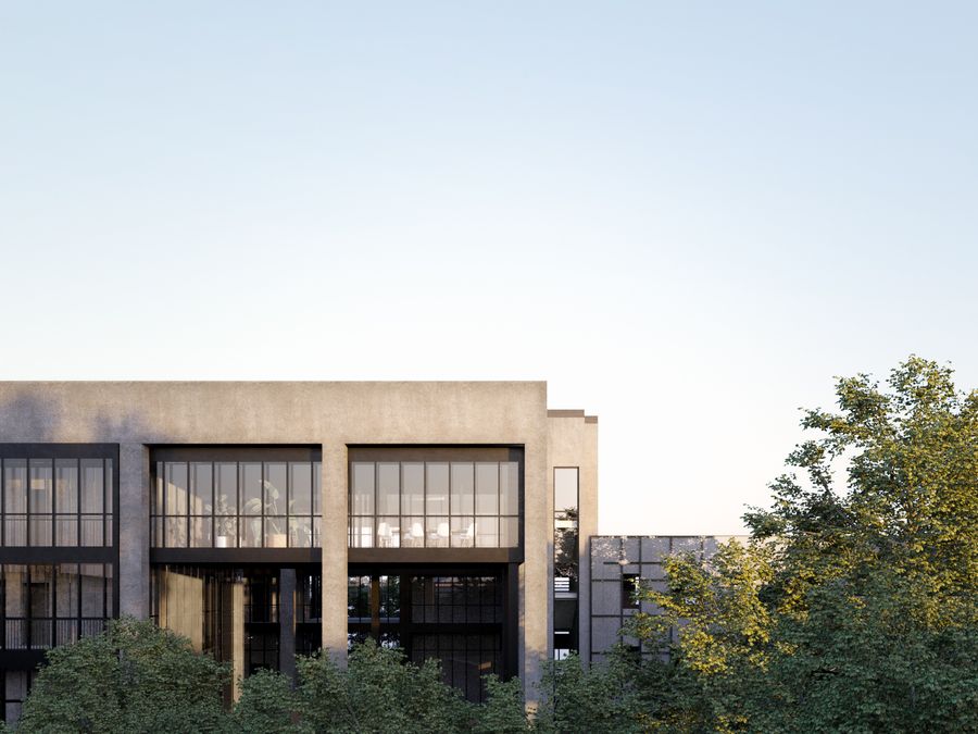 Render di complesso residenziale